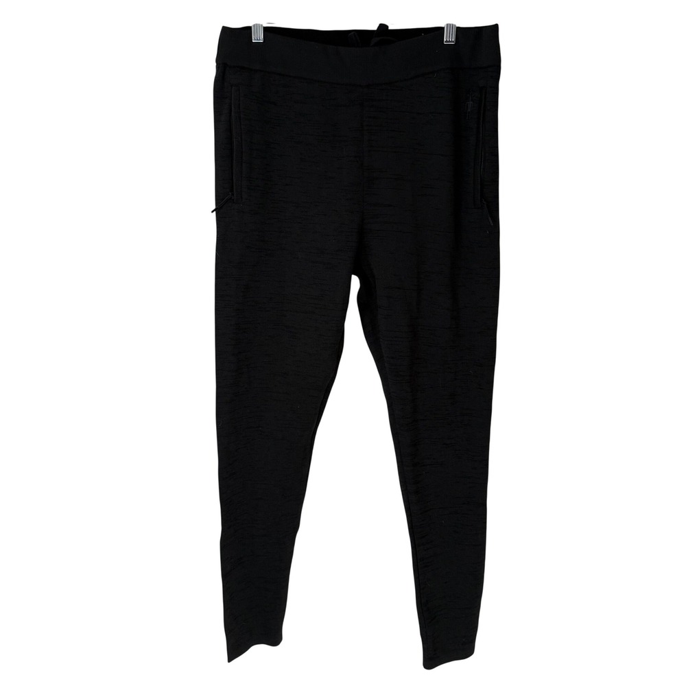 Smartwool Mens Intraknit Merino Wool Pants Medium Black Excellent SW016270 Slim